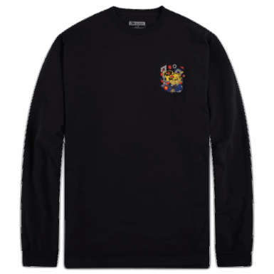 Buitenonderzoek | Artist Series Graphic L/s Tee Zwart