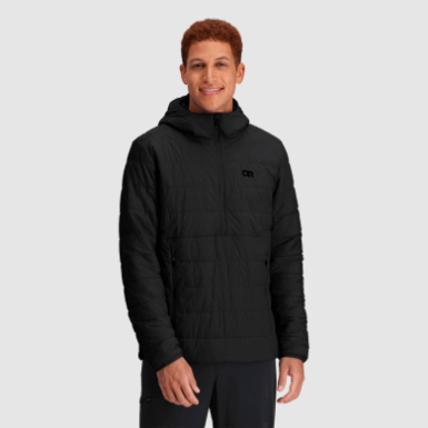 Buitenonderzoek | Schaduwgeïsoleerde Heren Anorak Zwart