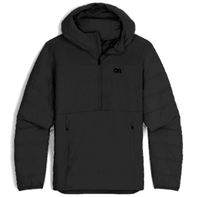 Buitenonderzoek | Schaduwgeïsoleerde Heren Anorak Zwart