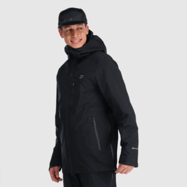 Buitenonderzoek | Hemisferen Ii Gore-tex® Jack Zwart Voor Heren