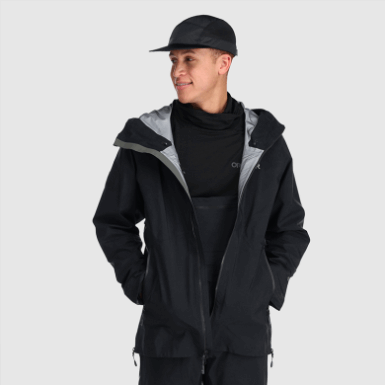 Buitenonderzoek | Hemisferen Ii Gore-tex® Jack Zwart Voor Heren