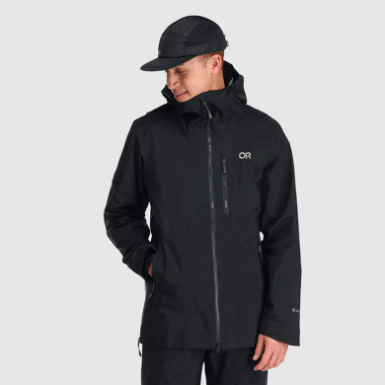Buitenonderzoek | Hemisferen Ii Gore-tex® Jack Zwart Voor Heren