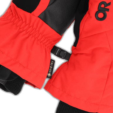 Buitenonderzoek | Heren Revolutie Onder Manchet Gore-tex Handschoenen Zwart