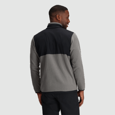 Buitenonderzoek | Heren Trailmix Pullover Met Kwartrits Pewter