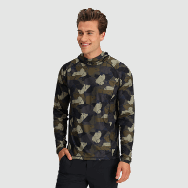 Buitenonderzoek | Heren Hoodie Met Echoprint Loden Camo