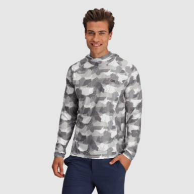 Buitenonderzoek | Heren Hoodie Met Echoprint Sneeuwcamouflage