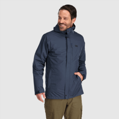 Buitenonderzoek | Heren Foray 3-in-1 Parka Marineblauw