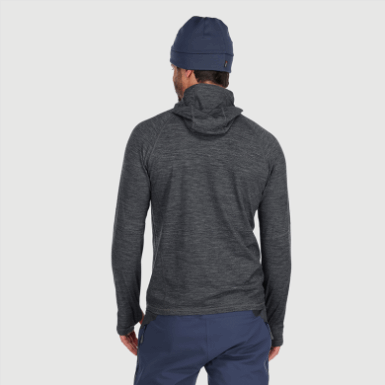 Buitenonderzoek | Alpine Onset Merino 150 Herenhoodie Charcoal Heather