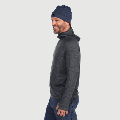 Buitenonderzoek | Alpine Onset Merino 150 Herenhoodie Charcoal Heather