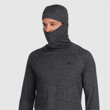 Buitenonderzoek | Alpine Onset Merino 150 Herenhoodie Charcoal Heather