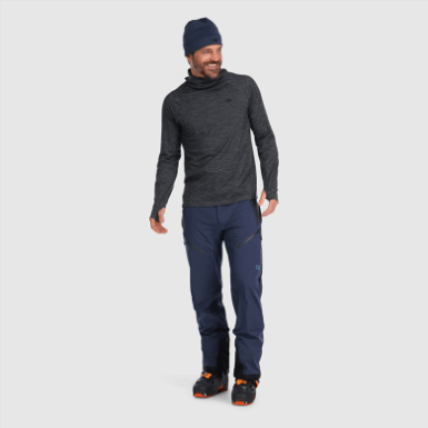 Buitenonderzoek | Alpine Onset Merino 150 Herenhoodie Charcoal Heather