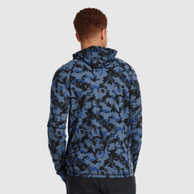 Buitenonderzoek | Heren Alpine Onset Merino 150 Hoodie Marineblauw Camo