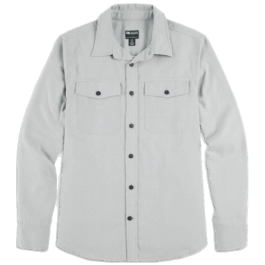 Buitenonderzoek | Heren Feedback Flanellen Overhemd Light Light Pewter