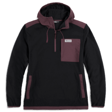 Buitenonderzoek | Heren Trail Mix Pullover Hoodie Zwart/elk
