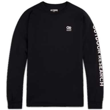Buitenonderzoek | Of Lockup Borst Logo L/s Tee Zwart/wit