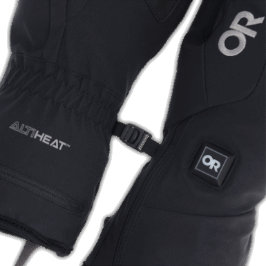 Buitenonderzoek | Heren Sureshot Verwarmde Softshell Handschoenen Zwart